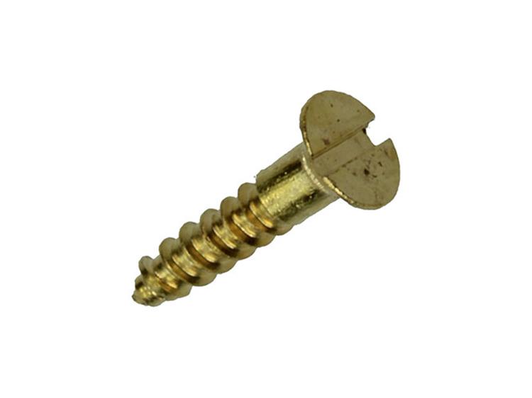 Mack 1019645 - houtschroef verzonken kop messing 12st 2,5 x 12 mm | 10 stuks