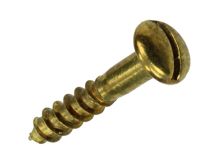 Mack 1019659 - houtschroef bolkop messing 12 st 3,0 x 16 mm | 10 stuks