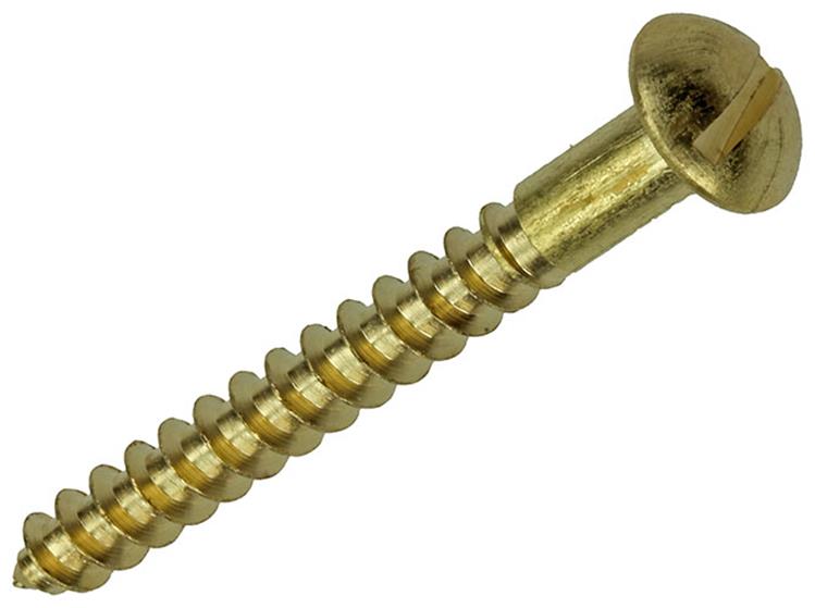 Mack 1019668 - houtschroef bolkop messing 3 st 5,0 x 45 mm | 10 stuks
