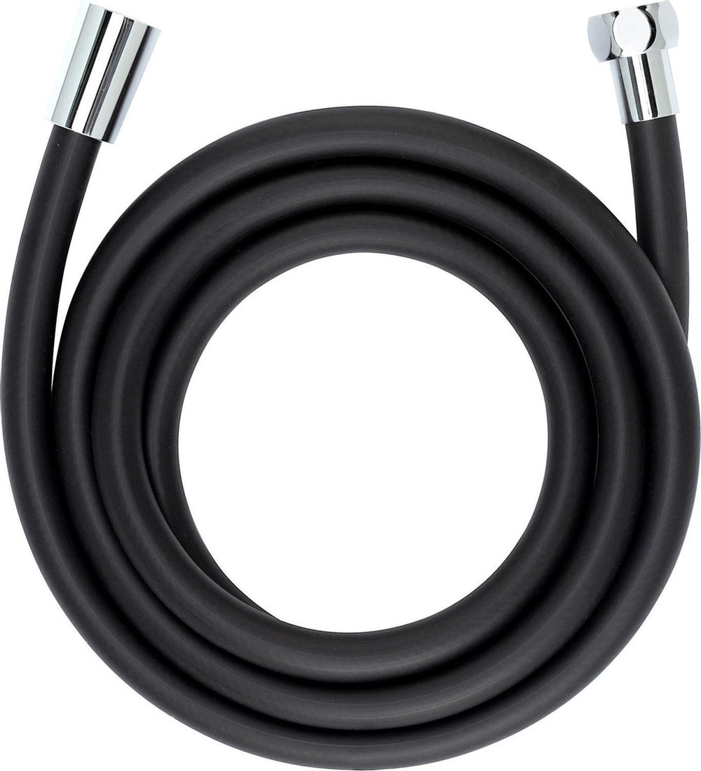 Wenko doucheslang design - 175cm - mat zwart - anti-twist - glad oppervlak