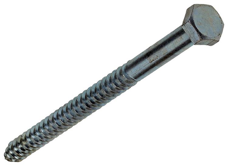 Mack 1017432 - houtdraadbout staal verzinkt 1 st 12 x 180 mm | 10 stuks