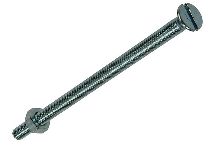 Mack 1017498 - metaalschroef verz. kop + moer verz. 4 st m4 x 70 mm | 10 stuks