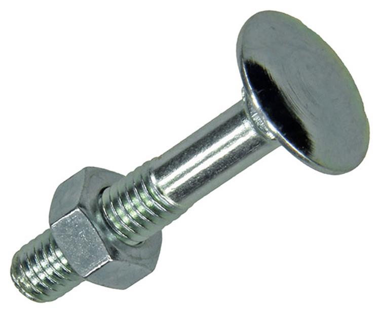 Mack 1017569 - houtbout + moer staal verzinkt7 st m6 x 35 mm | 5 stuks