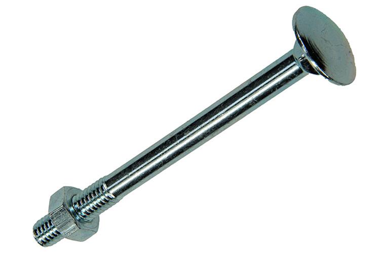 Mack 1017573 - houtbout + moer staal verzinkt5 st m6 x 70 mm | 5 stuks
