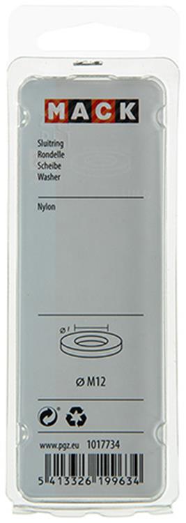 Mack 1017734 - sluitring nylon 4 st m12 | 10 stuks