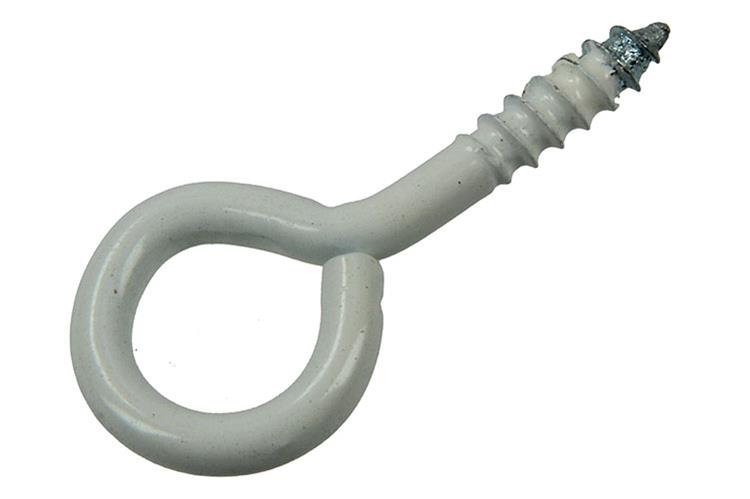 Mack 1017785 - schroefoog staal wit 5 st 3,5 x 20 mm | 10 stuks