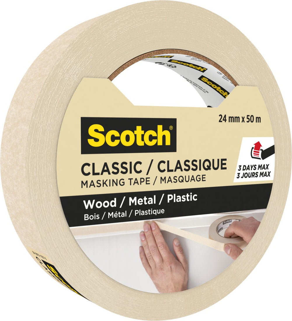 Scotch afplaktape classic 24mmx50m beige