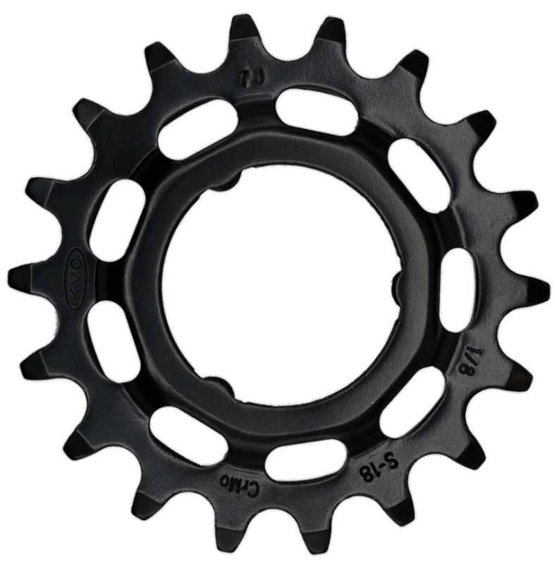 KMC tandwiel Shimano wide 18T achter zwart