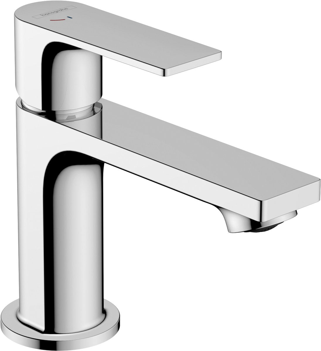 Hansgrohe rebris e - wastafelmengkraan - ééngreeps bediening - coolstart energiebesparend - zonder waste - 80mm maat - chroom