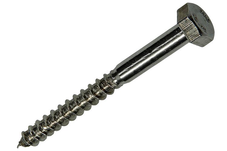 Mack 1019774 - houtdraadbout roestvrijstaal 1st 10 x 100 mm | 10 stuks