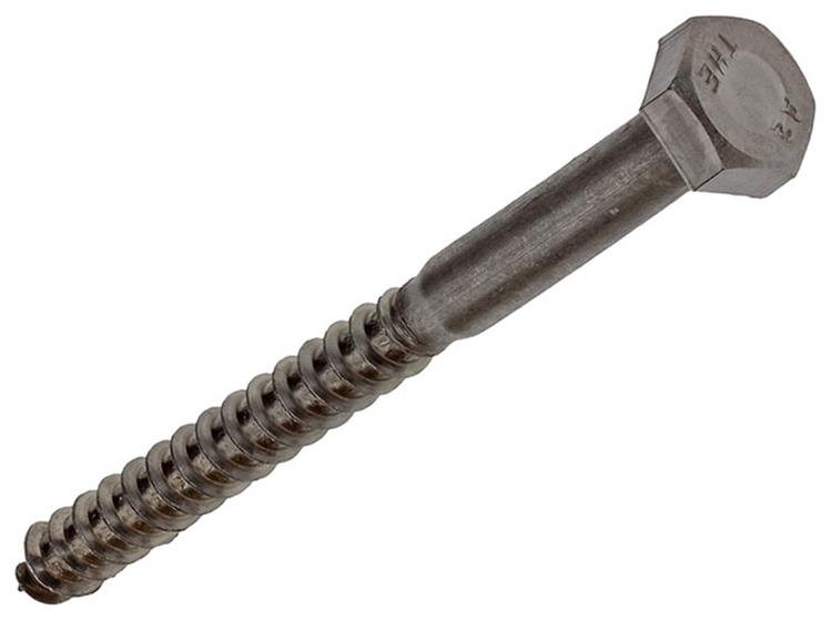 Mack 1019779 - houtdraadbout roestvrijstaal 1st 10 x 120 mm | 10 stuks
