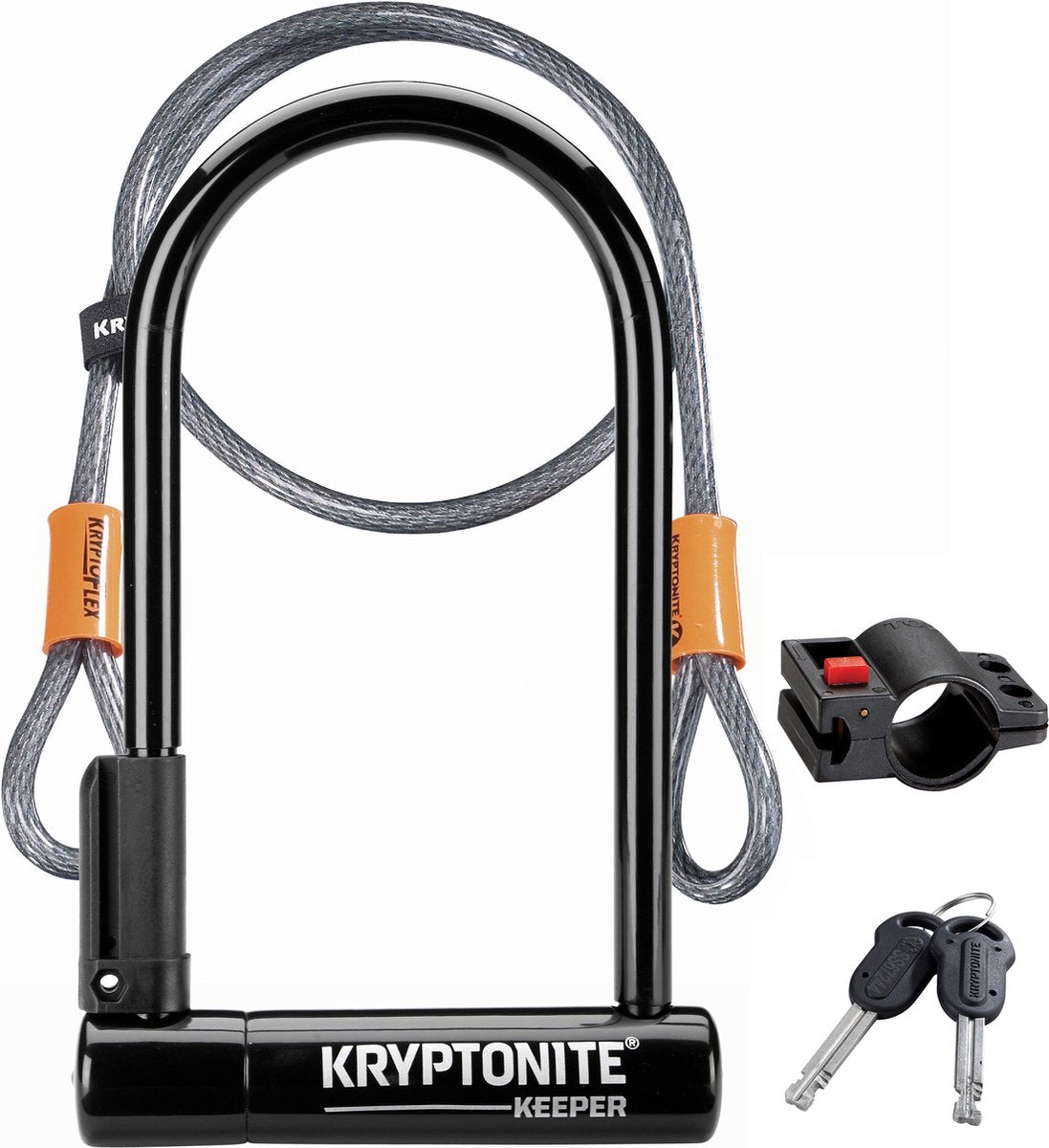 Kryptonite beugelslot keeper 12 standaard met kabel