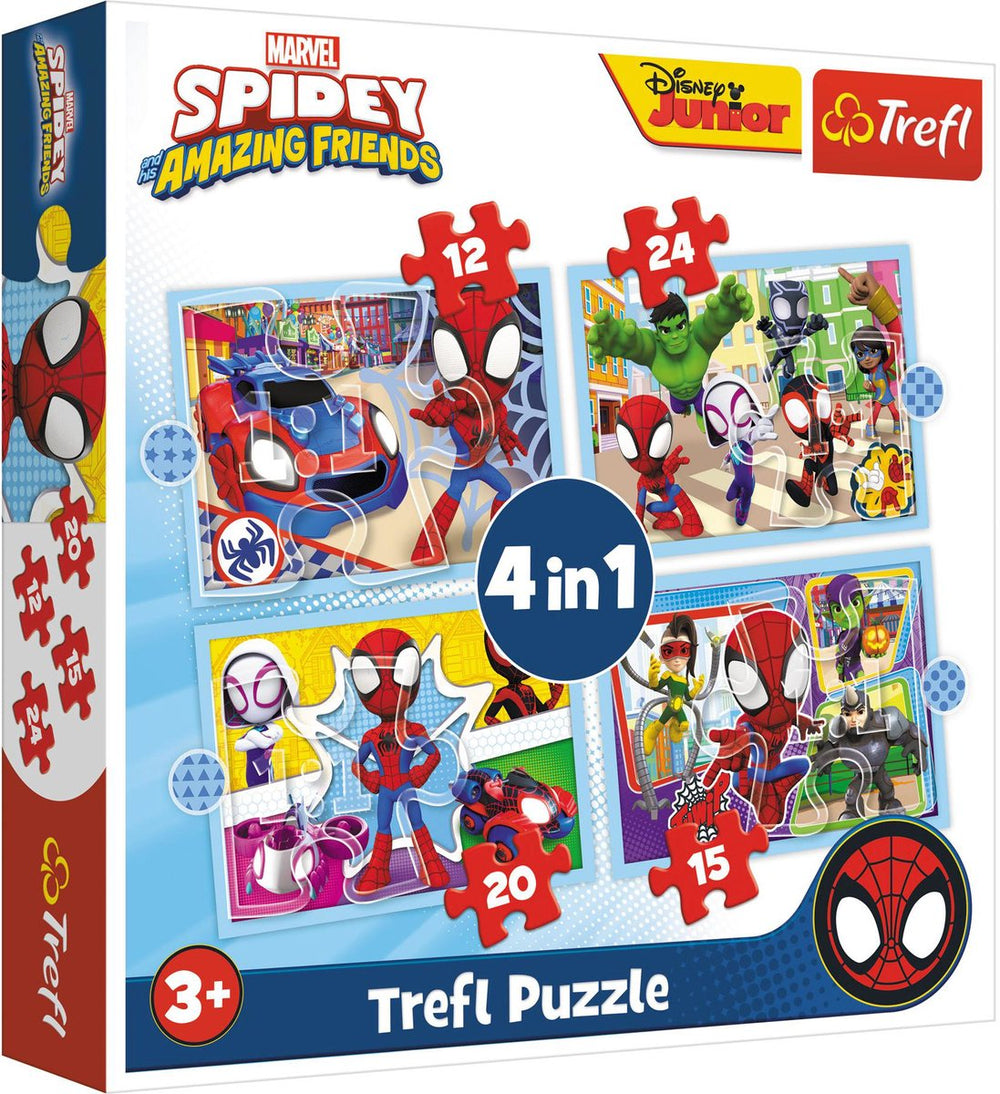 Trefl puzzel spidey en vrienden 4 in 1