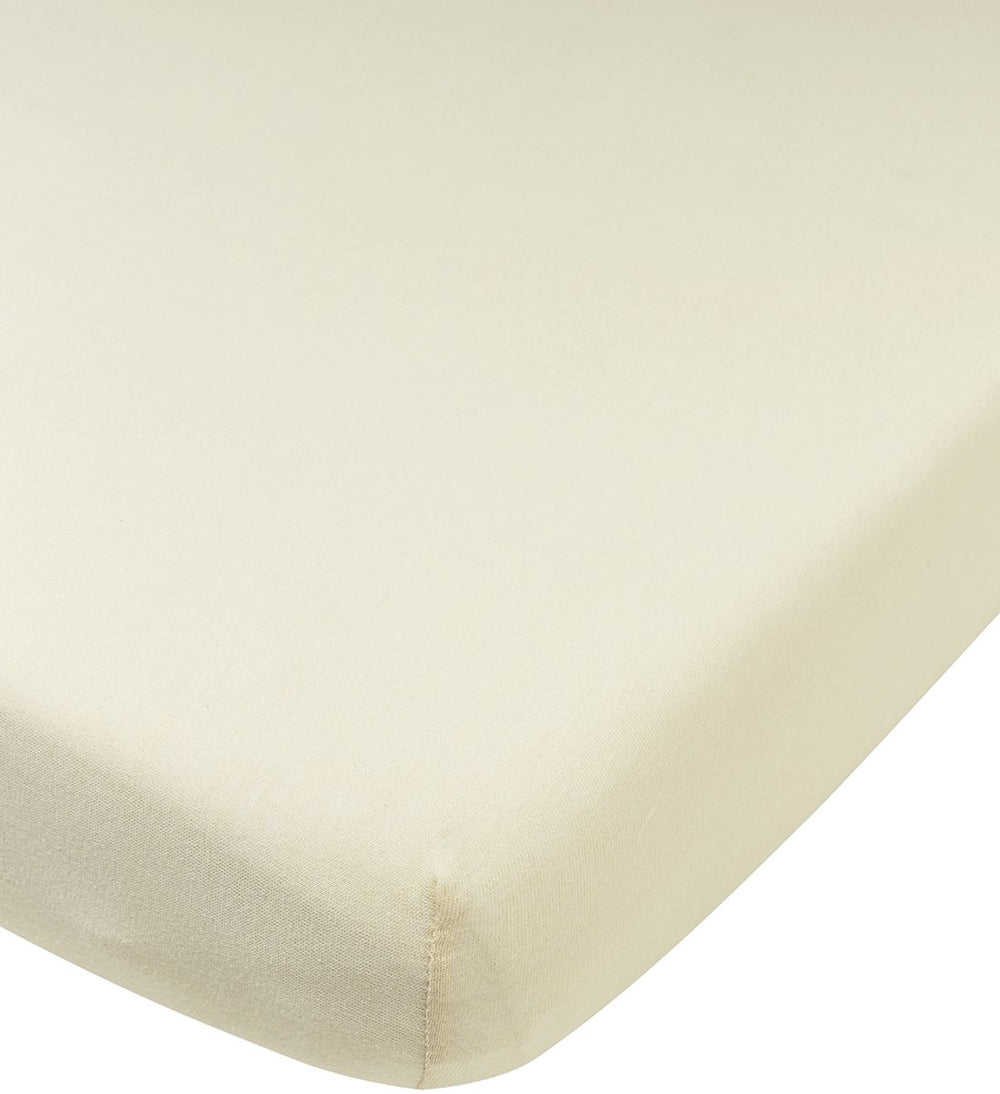 Meyco baby uni hoeslaken ledikant - jersey - nature - 60x120cm