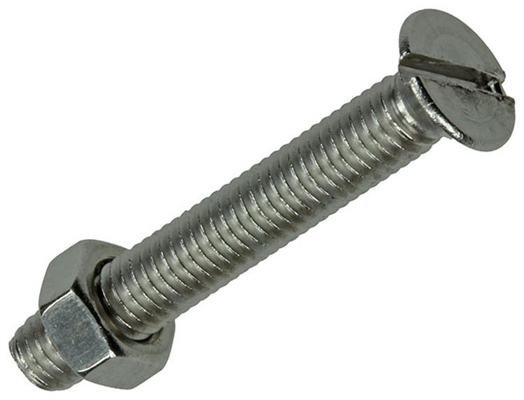 Mack 1019812 - metaalschroef verz. kop + moer rvs 5 st m5x35 | 10 stuks