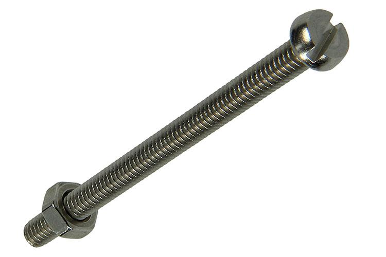 Mack 1019823 - metaalschroef cyl. kop + moer rvs 7 st m4x50 | 10 stuks