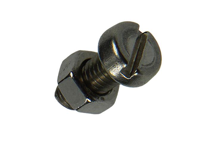 Mack 1019824 - metaalschroef cyl. kop + moer rvs 8 st m5x16 | 10 stuks