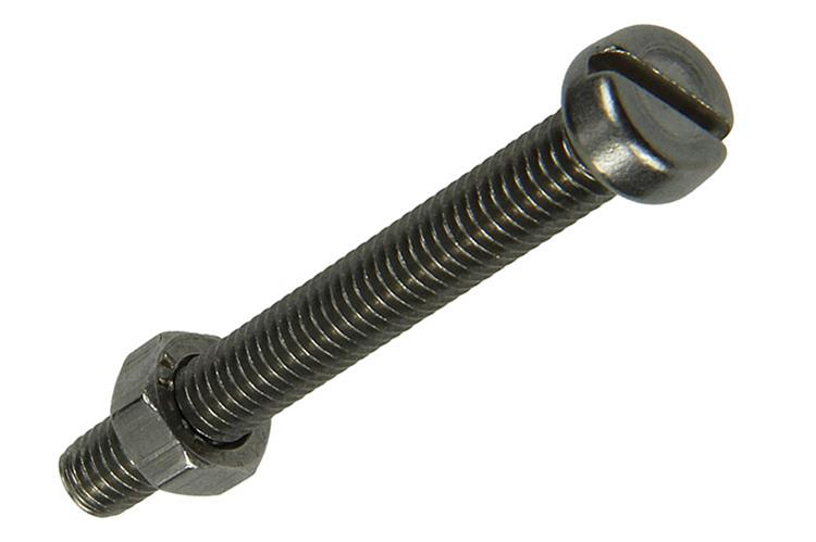 Mack 1019827 - metaalschroef cyl. kop + moer rvs 5 st m5x40 | 10 stuks