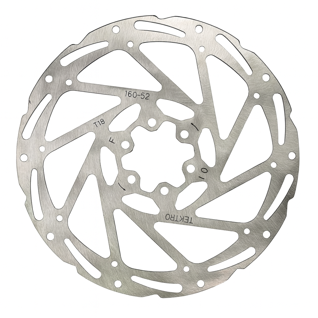 Tektro schijfrem rotor tr160-52 ø160mm, zilver