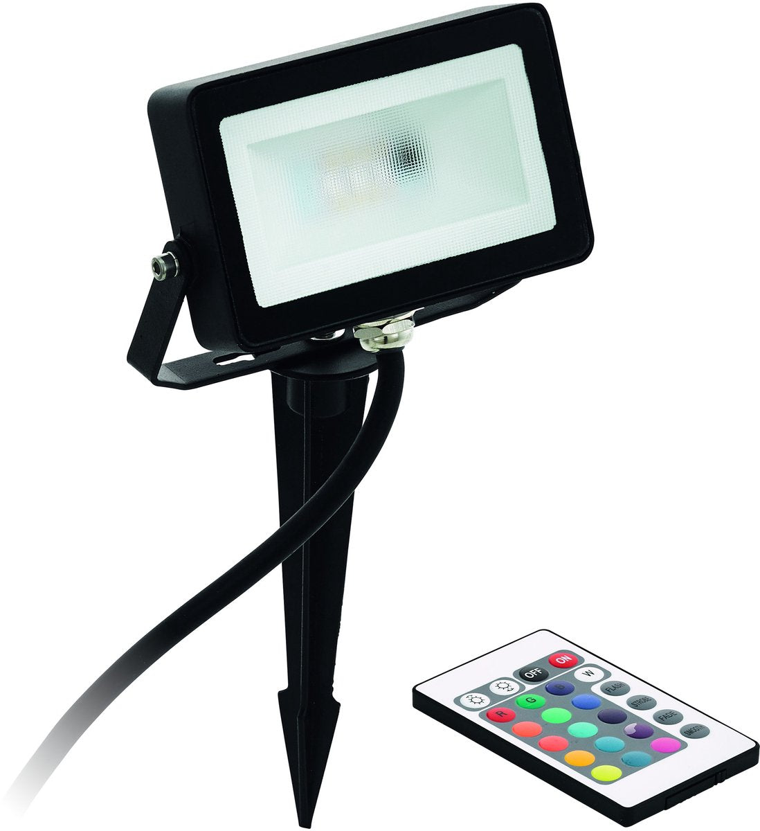 Eglo faedo prikspot voor buiten - kleur rgb - ip44 - zwart
