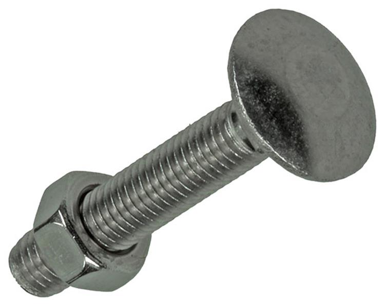 Mack 1019905 - houtbout + moer roestvrijstaal 6 st m5x30 mm | 10 stuks