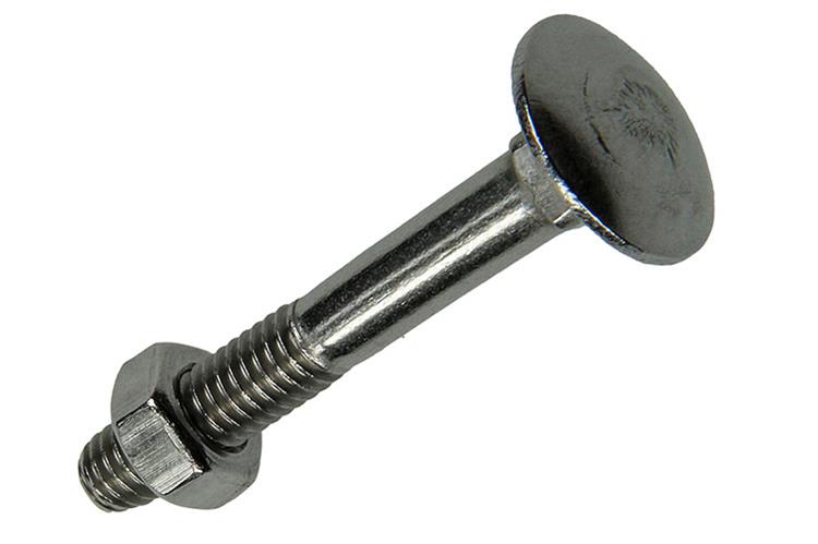 Mack 1019908 - houtbout + moer roestvrijstaal 4 st m6x40 mm | 10 stuks