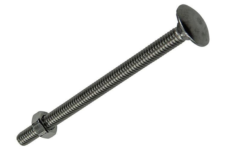 Mack 1019912 - houtbout + moer roestvrijstaal 2 st m6 x 80 mm | 5 stuks