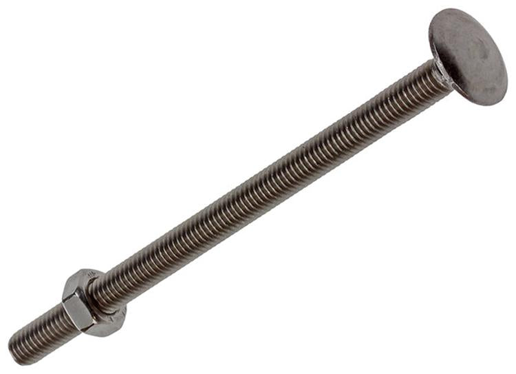 Mack 1019913 - houtbout + moer roestvrijstaal 2 st m6 x 100 mm | 5 stuks