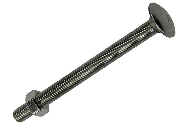 Mack 1019919 - houtbout + moer roestvrijstaal 1 st m8 x 100 mm | 10 stuks