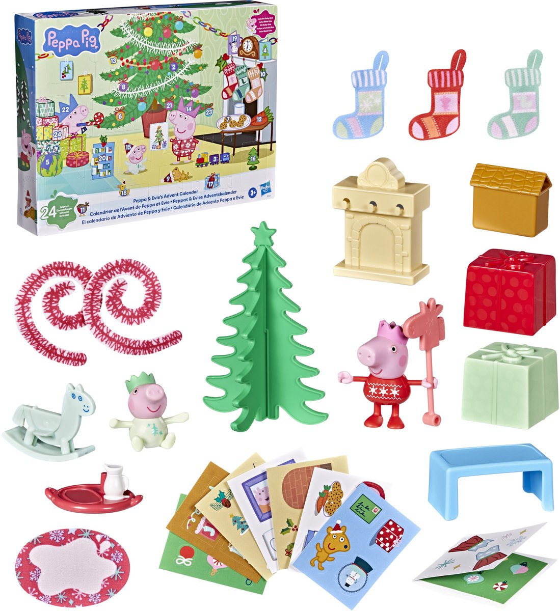 Peppa pig peppa en evie - adventskalender