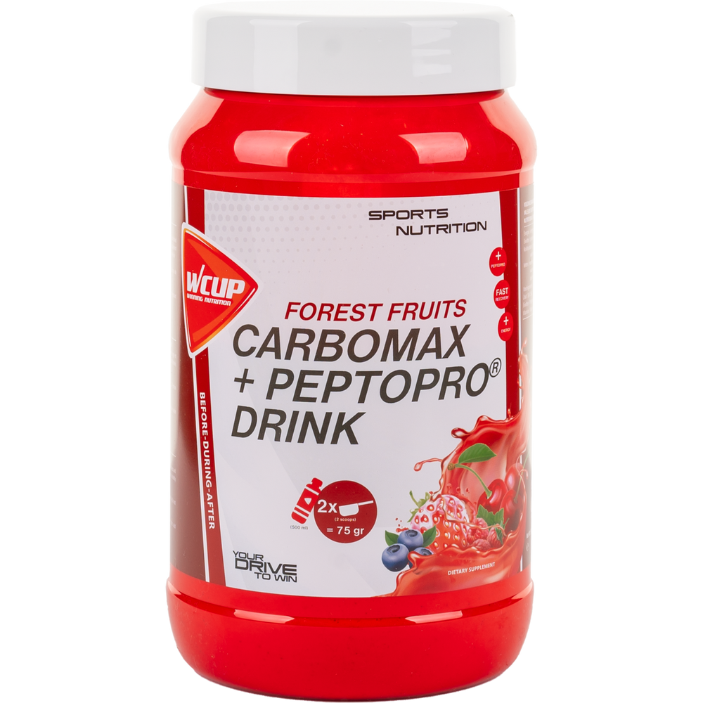 Wcup - carbomax peptopro drink bosvruchten vruchten 900 gram
