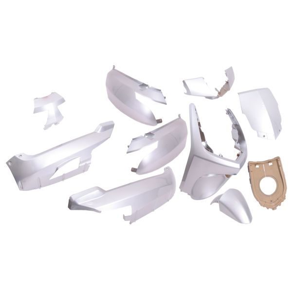 Edge Plaatset nieuwe levendigheid vanaf bj. 2008 50cc 2 4 takt 9 delig zilver metallic