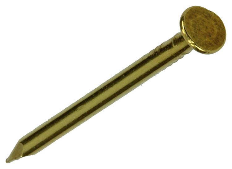 Mack 1017924 - nagel platte kop messing 100gr1,6 x 25 mm | 5 stuks