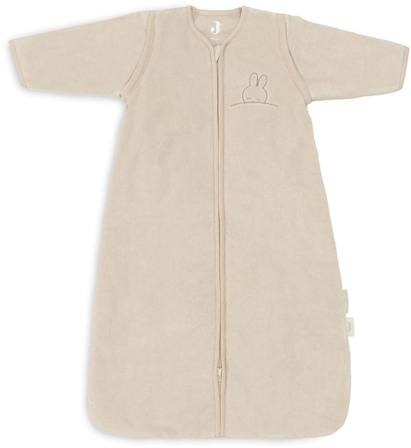 Jollein x nijntje slaapzak winter met afritsbare mouw 110cm sleepy miffy terry - nougat - winterslaapzak
