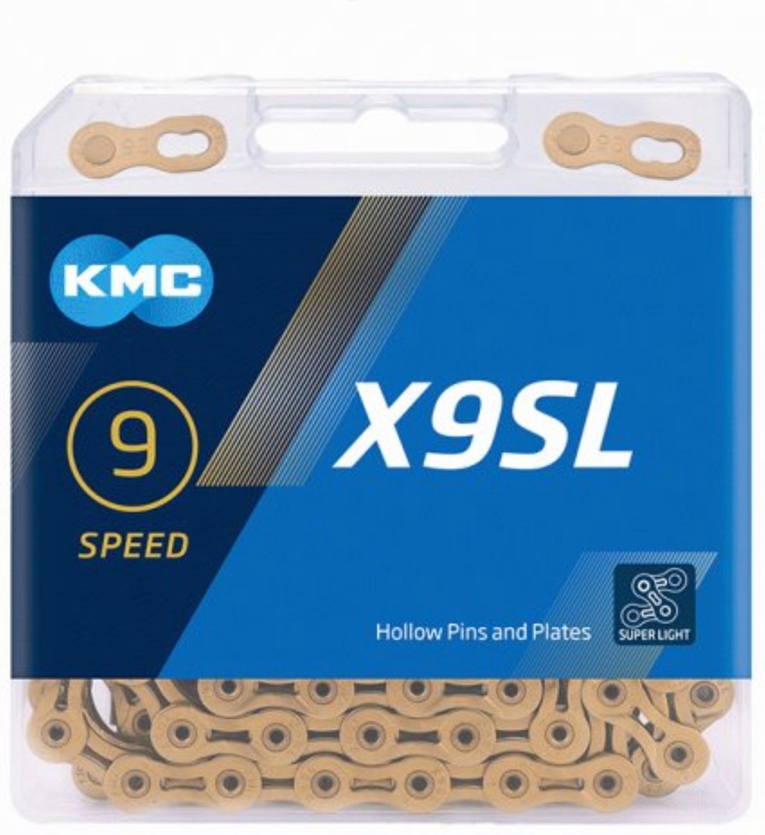 KMC Fietsketting X9 Ti-N Goud 114 schakels