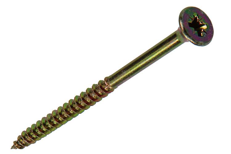 Mack 1017990 - spaanplaatschroef vz kop geelverz. 20st 5,0 x 70 mm | 5 stuks