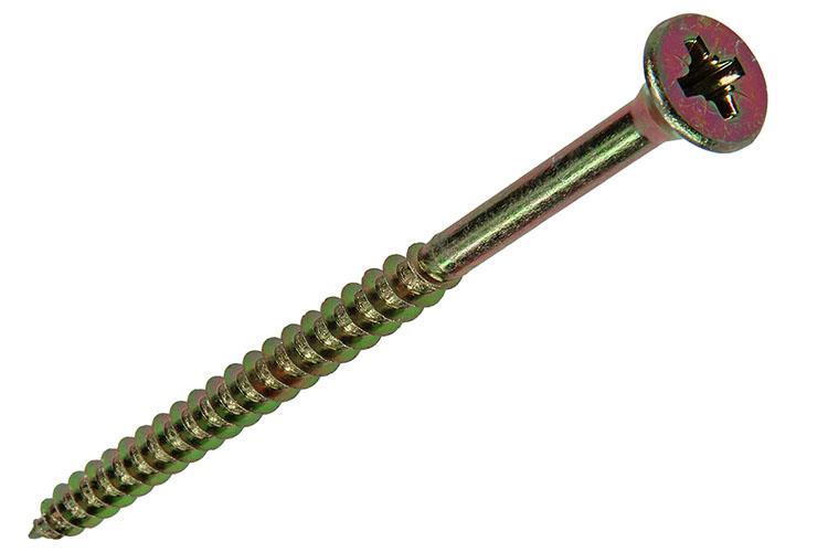 Mack 1017997 - spaanplaatschroef vz kop geelverz. 16st 6,0 x 90 mm | 5 stuks