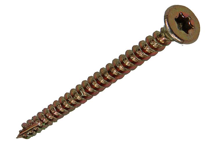 Mack 1018013 - spaanplschr.vzkop-zelfb. geelverz. 30 st 4,0 x 50 mm | 5 stuks