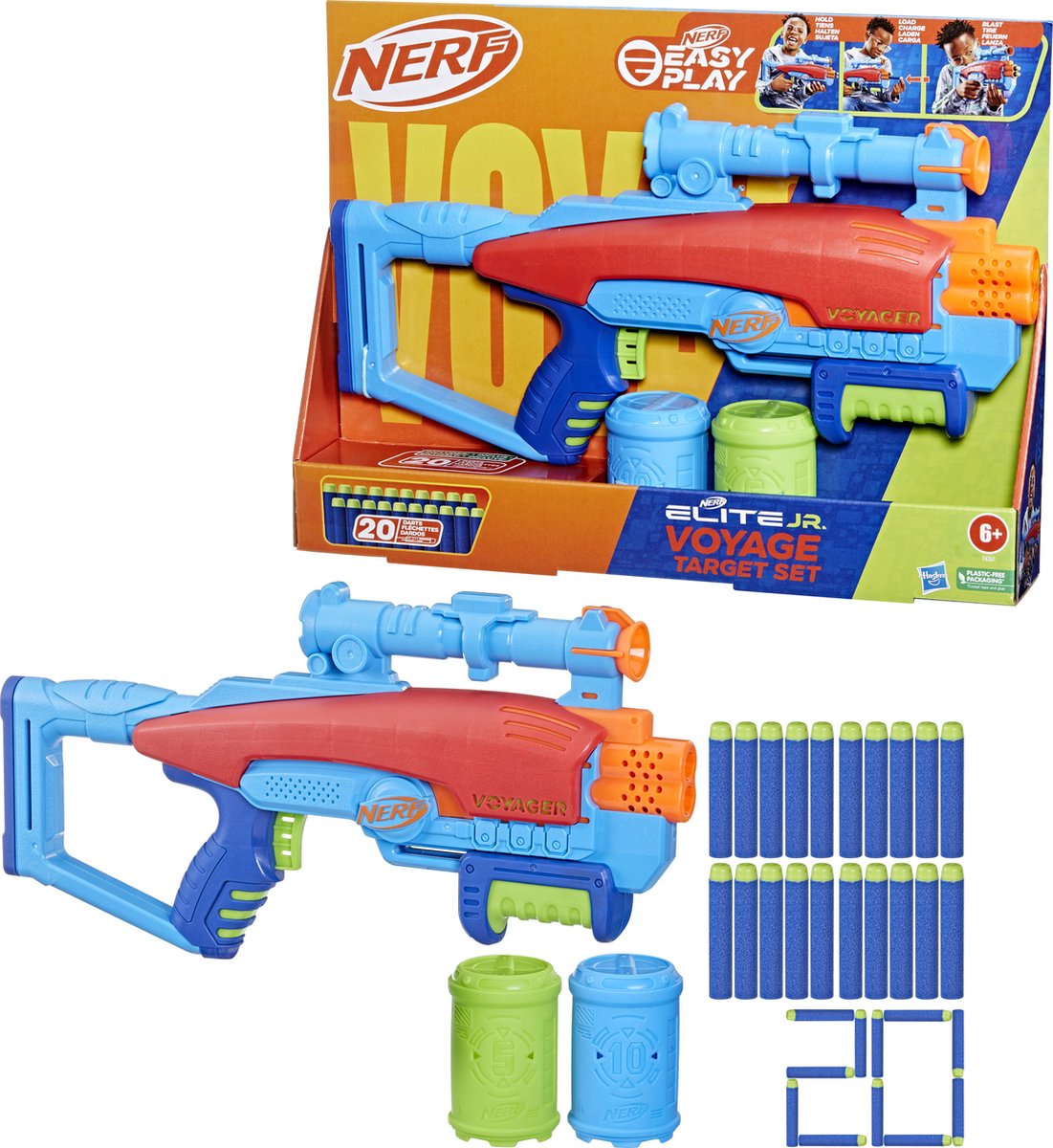 Hasbro nerf elite jr voyage doelwitset