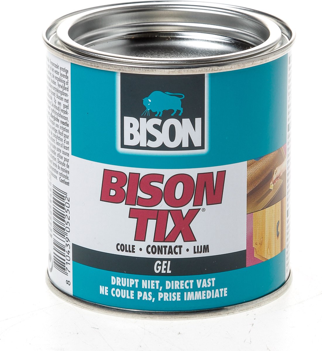 Bison tix® blik 250 ml, gelvormig, super sterk, universeel, conactlijm, waterdichte afwerking, eenvoudig in gebruik, geschikt voor ontelbare reparaties