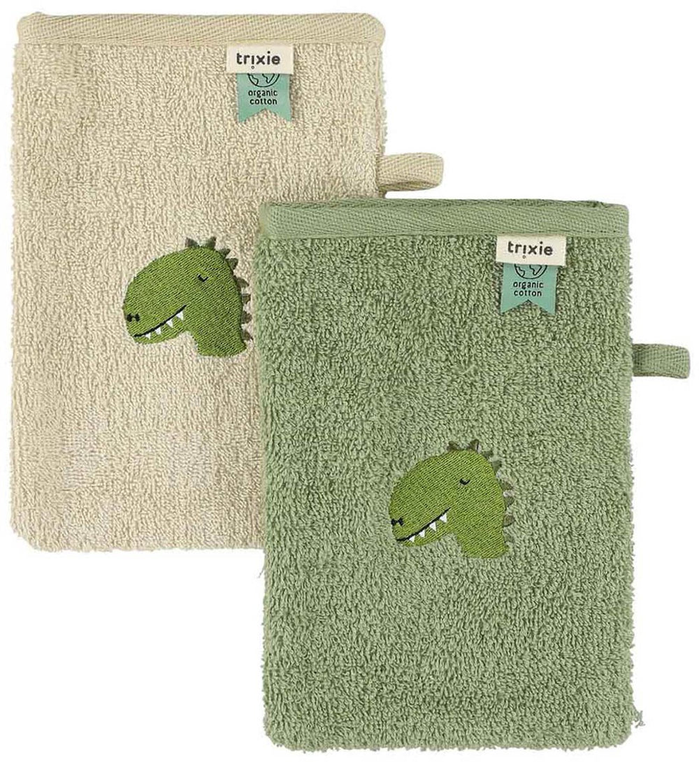Trixie washandje 2-pack - aura dino