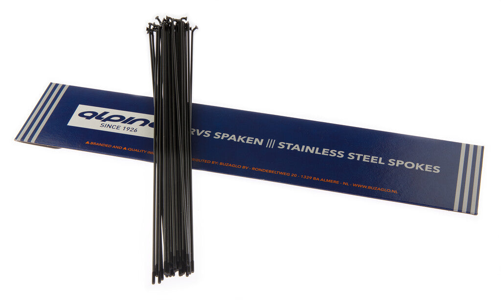 Alpina Spaken 14G (2,00mm) 276mm RVS Zwart (P36)
