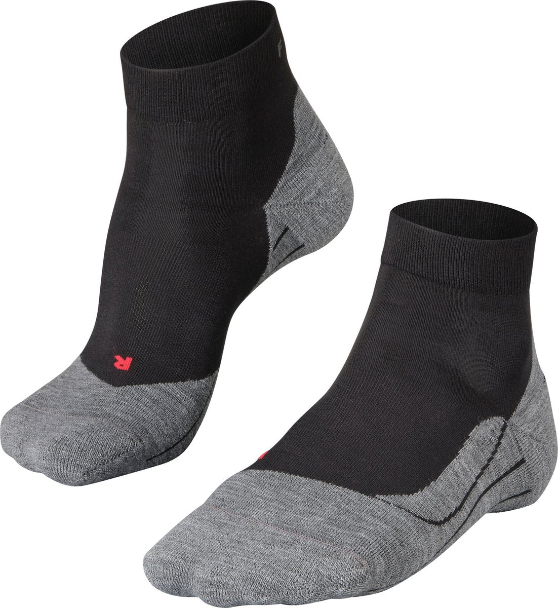 Falke ru4 short anti-blaar katoen functioneel materiaal hardloopsokken heren zwart - maat 39-41