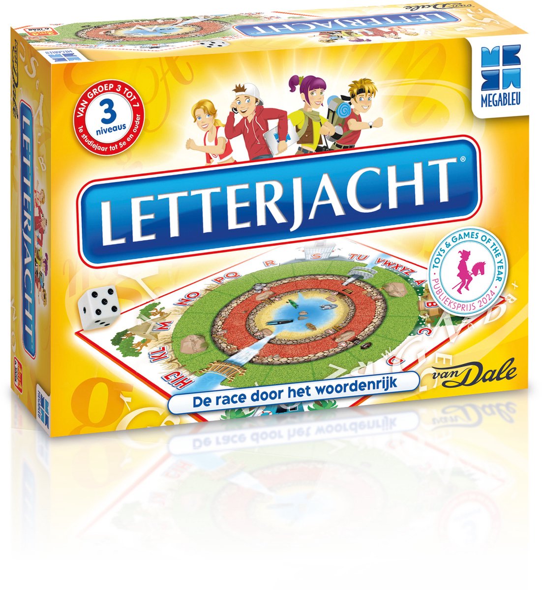 Megableu letterjacht bordspel
