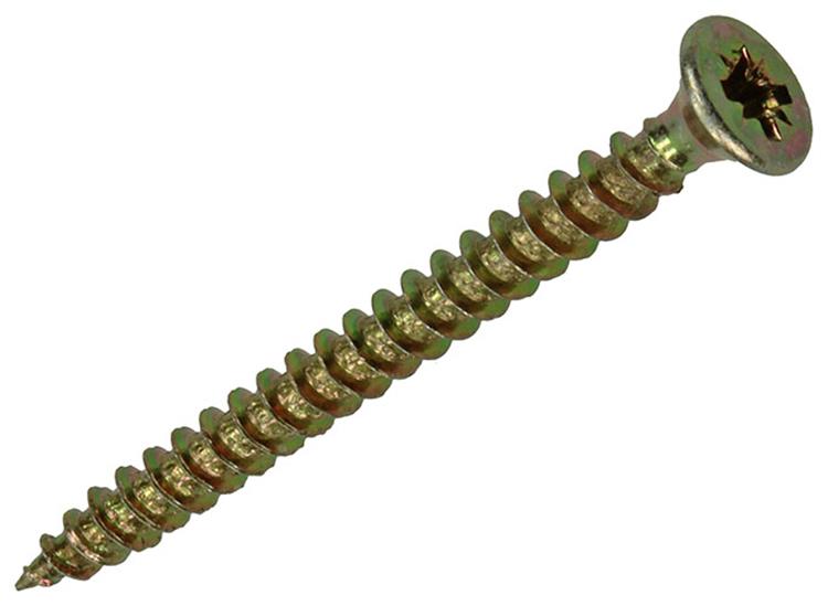 Mack 1020081 - spaanplaatschroef vz kop geel vz 200 st 3,0 x 35 mm | 5 stuks