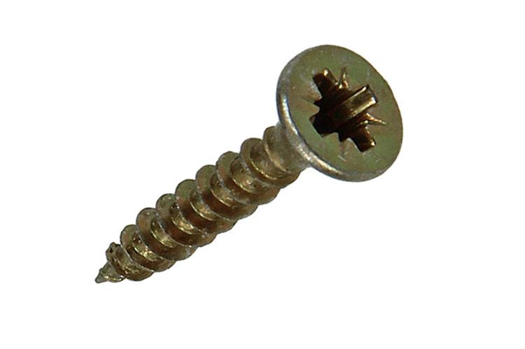 Mack 1020082 - spaanplaatschroef vz kop geel vz 200 st 3,5 x 20 mm | 5 stuks