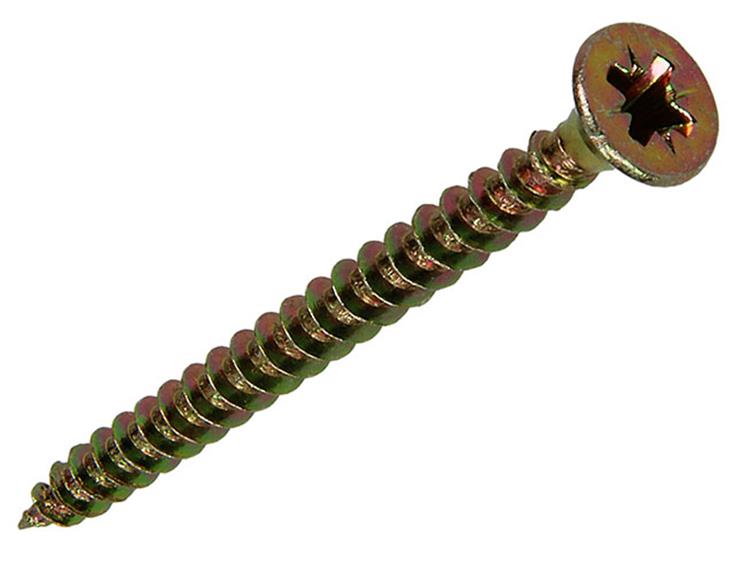 Mack 1020095 - spaanplaatschroef vz kop geel vz 200 st 4,0 x 45 mm | 5 stuks