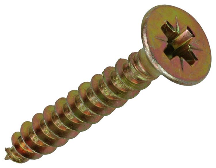 Mack 1020121 - spaanplaatschroef vz kop geel vz 100 st 6,0 x 40 mm | 5 stuks