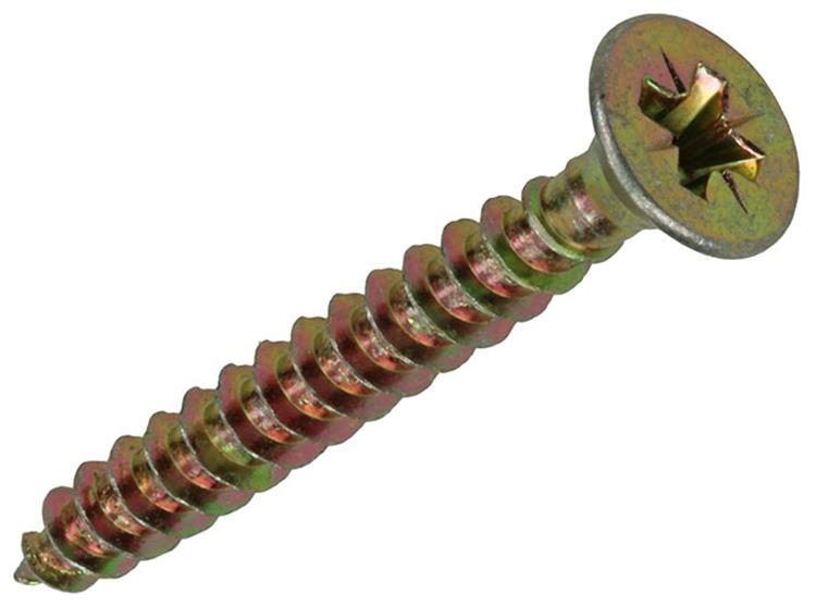 Mack 1020122 - spaanplaatschroef vz kop geel vz 100 st 6,0 x 50 mm | 5 stuks