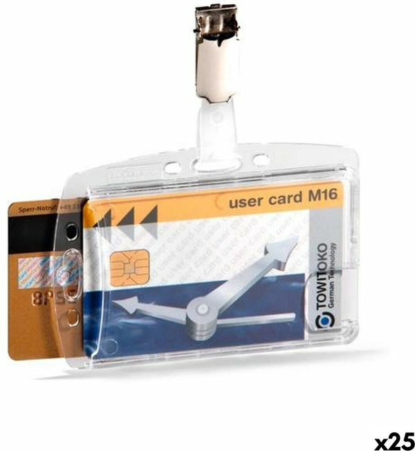 Durable hartbox f 2 ausweiskarten jit clip 25er pck